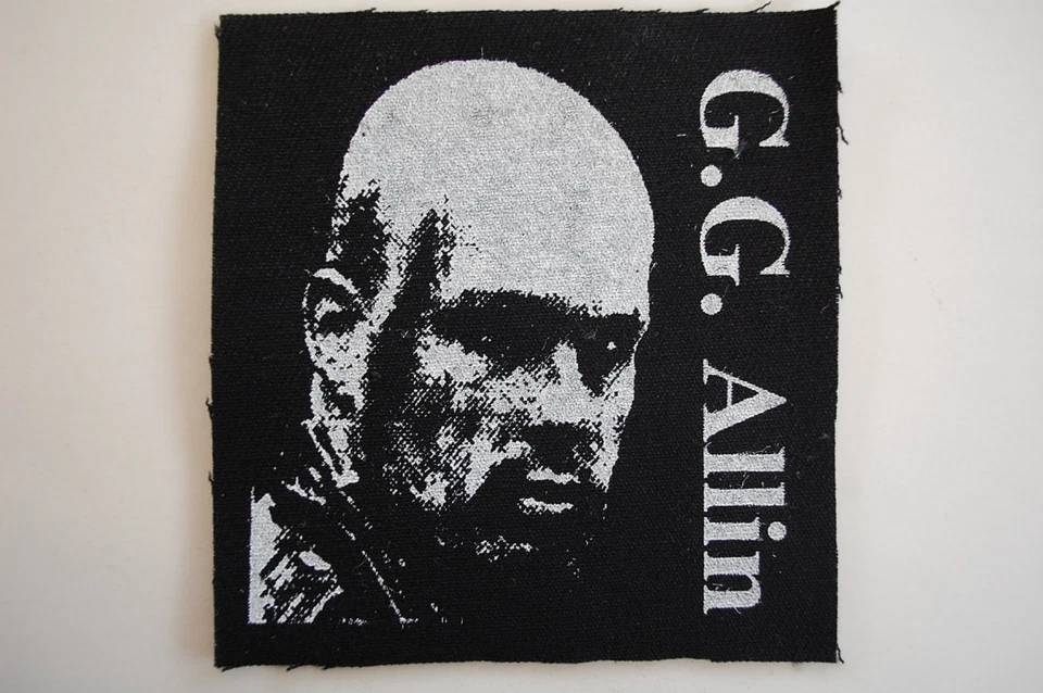 GG Allin Cloth Patch Sew On Badge Hardcore Punk Rock Music Approx. 4"X4" (CP35) - Image 1 of 1