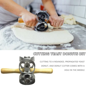 Hágalo usted mismo Molde para donas Herramienta para hornear pasteles Cortador de donas Molde para galletas para máquina de hornear - Imagen 1 de 9