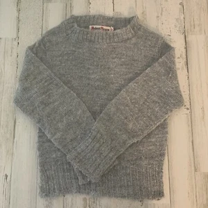 VINTAGE Jungen Robert Bruce grau Rundhals Pullover Sweater Orlon Tweed Größe 6 - Bild 1 von 3