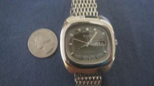 mans stainless steel BULOVA day/date automatic watch bracelet. H 241 - Picture 1 of 5