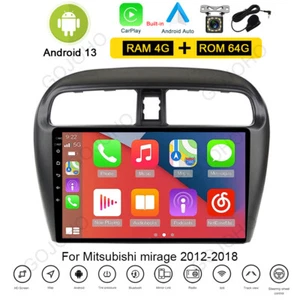 4G+64G Apple CarPlay Car Stereo Radio For Mitsubishi Mirage 2012-2018 GPS Navi - Picture 1 of 20
