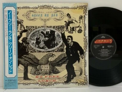 Green On Red - No Free Lunch LP 1985 Japan Mercury Indie Rock R.E.M. w/ Obi - Image 1 of 4