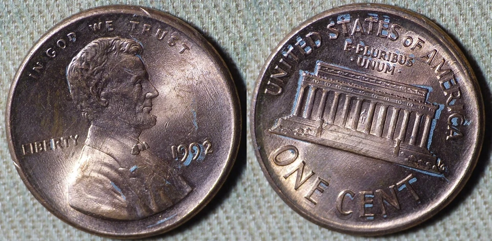 Error : 1992 Cent Broadstruck IREC1957 - Image 1 of 1