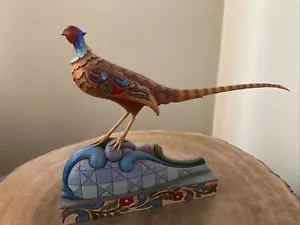 Jim Shore Heartwood Creek Pleasant Pheasant Bird 2010 Figurine *Chipped Tail* - Picture 1 of 7