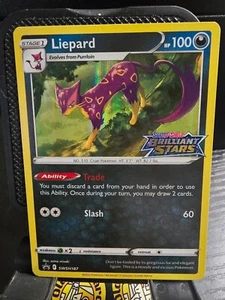Pokémon TCG: Liepard Stamped Black Star Promo - Brilliant Stars SWSH187 - NM -x - Picture 1 of 4