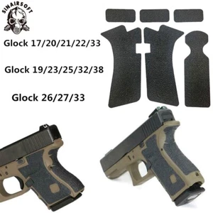 6x Anti-Rutsch Gummi Textur Griff Wrap Band Handschuh für Glock 17 19 20 21 2226 - Bild 1 von 9