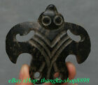 9Cm China Hongshan Culture Old Jade Carved Animal Eagle Bird Bat Amulet Pendant