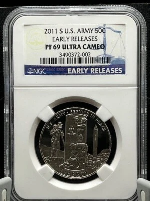 2011-P US Army Commemorative 50C Early Releases - Image 1 of 4