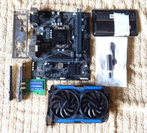 Computer Hardware Set - L1200 Sockel, SunDisk 500GB M.2 SSD Karte, GYGABYTE GPU. - Bild 1 von 11