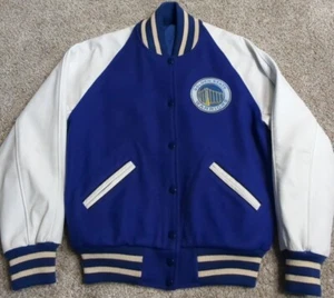 Vintage Golden State Warriors Wool Leather Varsity Letterman Jacket USA Made SML - Picture 1 of 12