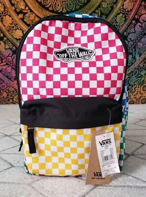 Mini Mochila Vans Bounds Multicolorida Xadrez Pequena Old Skool - Nova - Imagem 1 de 4
