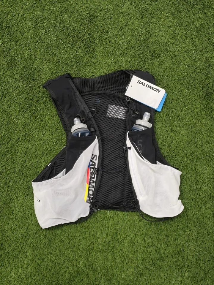 Salomon ADV Skin 5 Race Flag Set X Large Running Vest Unisex RRP £ 125 Black - Image 1 of 4