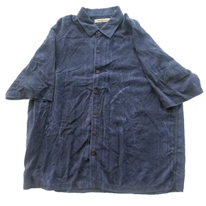 Tommy Bahama Shirt Mens XLarge Button Up 100% Silk Short Sleeve Floral Hawaiian - Picture 1 of 5
