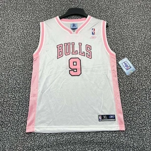 Chicago Bulls Deng #9 Jersey Shirt Youth Girls XL 16 Reebok NBA V-Neck New - Picture 1 of 7