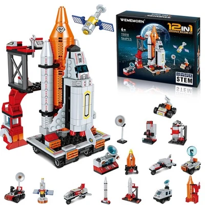 WEMEMORN Space Exploration Shuttle Rocket Toys for 6 7 8 9 10 11 12 Year Old ... - Image 1 of 4
