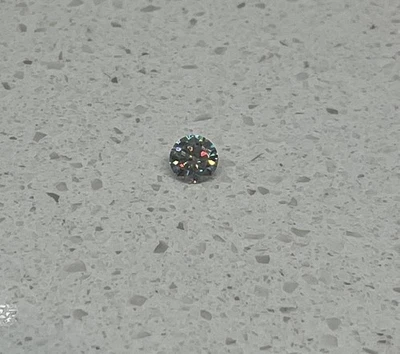 Moissanite Diamond Loose Stone Ice Blue 1.0 CT Round Cut Authentic Brand New - Image 1 of 3