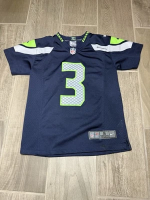 Camiseta deportiva de fútbol americano pequeña juvenil Nike NFL Seattle Seahawks Russell Wilson #3 Foto 1 de 4