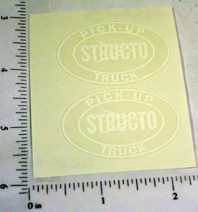 Pair Structo Pickup Truck Replacement Stickers ST-107 - Picture 1 of 1