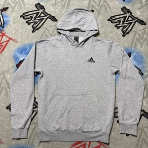 Adidas Grey Heather Feel Cozy Pullover Fleece Men’s XS Hoodie - Picture 1 of 4