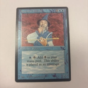 Apprentice Wizard LP The Dark MTG Dan Frazier 1994 English Blue Mana Dork - Picture 1 of 10