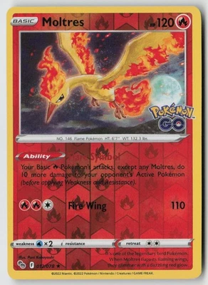 Moltres 012/078 - Pokemon GO Reverse Holo - PTCG - Image 1 of 2