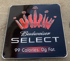 2007 BUDWEISER SELECT METAL BAR SIGN 24” X 24” - Picture 1 of 6
