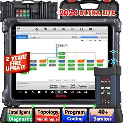 Autel MaxiSYS Ultra Lite MS919 MS908S PRO OBD Diagnostic ECU Codage CLÉ Programm - Image 1 of 4