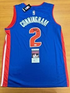 Babytron Autographed Signed Detroit Pistons Cunningham Jersey JSA COA Size 50 - Picture 1 of 4