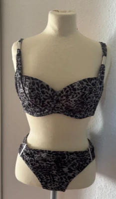 HUNKEMÖLLER* Bikini-Set*Gr. M (38/40)/ Top: 80 Cup B  *wNeu*Animal*NP 56,98€ - Bild 1 von 4