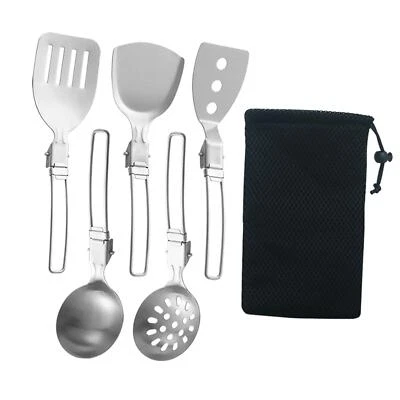 6x Camp Cooking Utensil Set ,Portable Camping Kitchen - Image 1 of 4