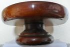 VINTAGE ROUND WOODEN BOWL WITH RAISED CENTRE (W1)