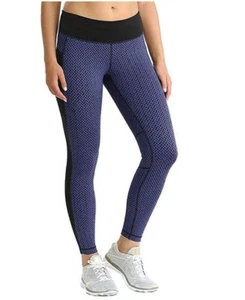 NWT Kirkland Signature Ladies' Jacquard Active Tight Blue Size S - Picture 1 of 4