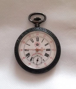 Orologio da tasca Roskopf Patent Ancre Wille Freres Veritable Montre Chemin Fer - Imagen 1 de 15
