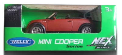 Welly Mini Cooper S Cabrio Copper 1:60 1:64 Scales US IMPORT DUTIES PAID - Image 1 of 2