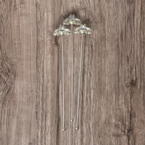 Set Of 3 Bee Patron Tequila Margarita Stainless Steel Cocktail Stirrers - Picture 1 of 2