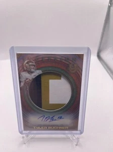 2022 Bowman Inception U Jumbo Patch Relic RPA Orange RC 20/25 Tyler Buchner Auto - Picture 1 of 2