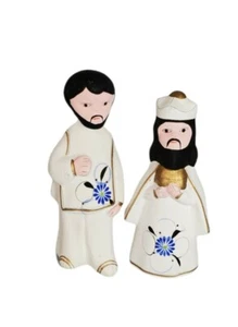 Figuras de cerámica de arte popular mexicano vintage belén piezas de repuesto - Imagen 1 de 8
