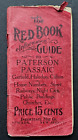 Antique RED BOOK Guide Passaic Co. Paterson, NJ Houses, Railways, Night Cars Map