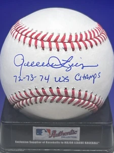 ROLLIE FINGERS OAKLAND A'S 72-73-74 WS CHAMPS PSA AUTHENTICATED OML BASEBALL - Picture 1 of 2
