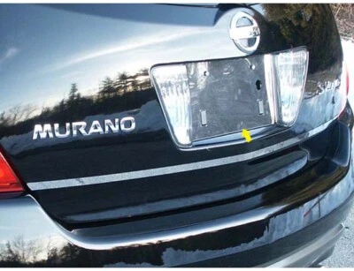 Bisel de matrícula de acero inoxidable 1 pieza para Nissan Murano 2004-2007 Foto 1 de 4