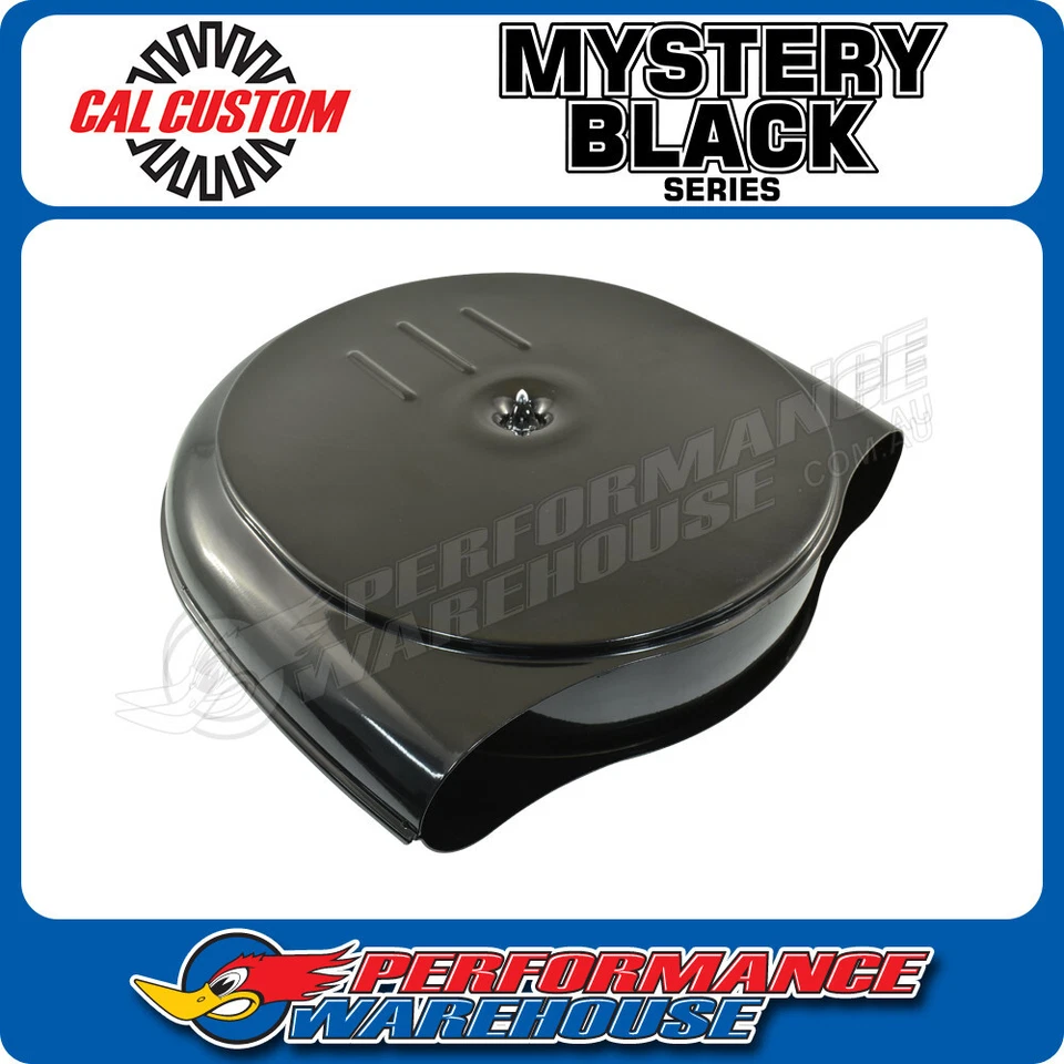 Retro Cadillac / Oldsmobile Style Air Cleaner Assembly, 5-1/8" Neck, Black - image 1 of 4