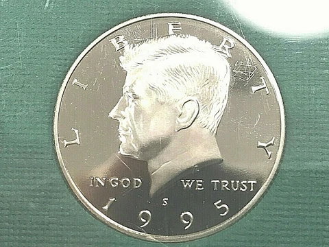 1995  S Kennedy Half  PROOF  (1 COIN) Cover