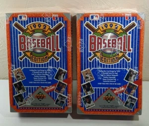 Caja de tarjetas de béisbol Upper Deck 1992 sellada de fábrica sin abrir paquete de 36 cera  - Imagen 1 de 10