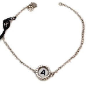 BRACCIALE ZOPPINI INIZIALE ARGENTO 925 ZIRCONI - NUOVO DA NEGOZIO - INIZIALI - Picture 1 of 1