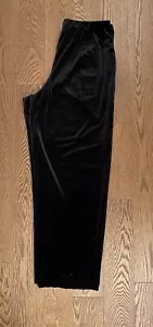 Maggie Sweet Womens Black Velvet Pull-On Pants L - Picture 1 of 8