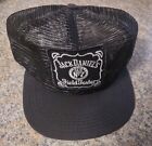 Jack Daniels Field Tester Mesh Snapback Trucker Hat  Black Ball Cap Made In USA