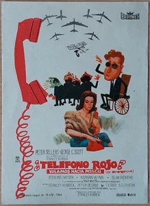 Dr. Strangelove ORIGINAL Spanish '64 Hand Herald Stanley Kubrick Montalban art - Bild 1 von 2