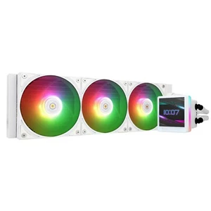 Thermalright Grand Vision 360 ARGB White AIO CPU Liquid Cooler,IPS LCD Screen wi - Afbeelding 1 van 7