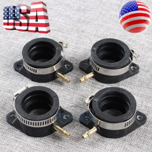 4pcs New Intake Manifold Boots for 1973-1980 Kawasaki Carburetor Z1 KZ900 KZ1000 - Picture 1 of 10
