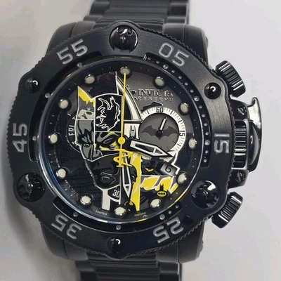 Reloj cronógrafo Invicta Reserve Batman para hombre negro 32109 52,5 mm Foto 1 de 4